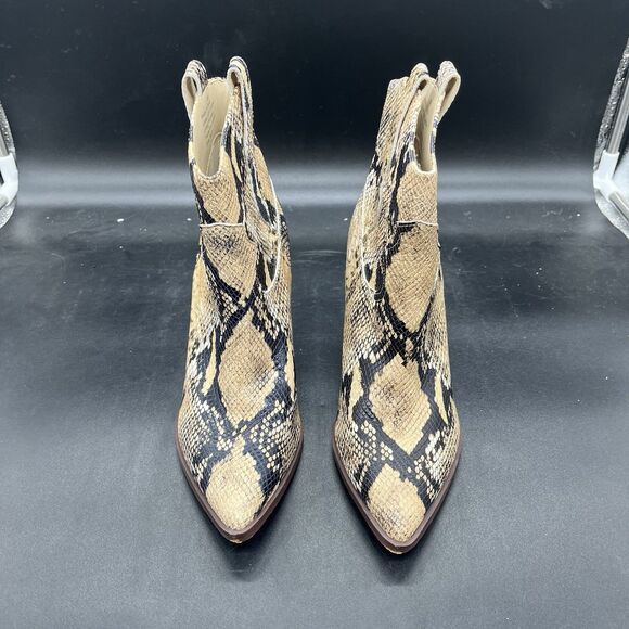 Gibson Latimer womens snakeskin goat leather ankle bootie size 6M - Picture 3 of 7